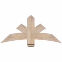48"W x 22"H x 5 1/2"D x 5 1/2"F, 11/12 Pitch, Alberta Smooth Timber Gable Bracket, Douglas Fir