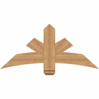 48"W x 22"H x 5 1/2"D x 5 1/2"F, 11/12 Pitch, Alberta Smooth Timber Gable Bracket, Western Red Cedar