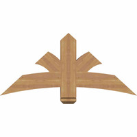 48"W x 22"H x 5 1/2"D x 5 1/2"F, 11/12 Pitch, Davenport Smooth Timber Gable Bracket, Western Red Cedar