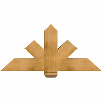 48"W x 22"H x 06"D x 6"F, 11/12 Pitch, Kennewick Rough Sawn Timber Gable Bracket, Western Red Cedar