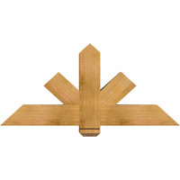 48"W x 22"H x 5 1/2"D x 5 1/2"F, 11/12 Pitch, Kennewick Smooth Timber Gable Bracket, Western Red Cedar