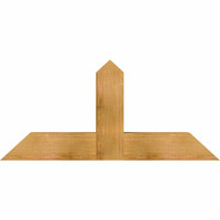 48"W x 22"H x 06"D x 6"F, 11/12 Pitch, Portland Rough Sawn Timber Gable Bracket, Western Red Cedar