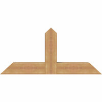 48"W x 22"H x 5 1/2"D x 5 1/2"F, 11/12 Pitch, Portland Smooth Timber Gable Bracket, Western Red Cedar