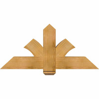 48"W x 22"H x 06"D x 6"F, 11/12 Pitch, Redmond Rough Sawn Timber Gable Bracket, Western Red Cedar