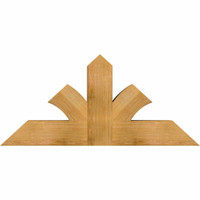 48"W x 22"H x 06"D x 6"F, 11/12 Pitch, Richland Rough Sawn Timber Gable Bracket, Western Red Cedar