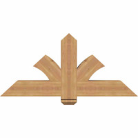 48"W x 22"H x 5 1/2"D x 5 1/2"F, 11/12 Pitch, Redmond Smooth Timber Gable Bracket, Western Red Cedar