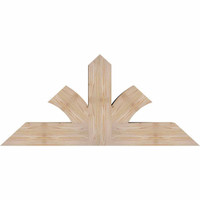 48"W x 22"H x 5 1/2"D x 5 1/2"F, 11/12 Pitch, Richland Smooth Timber Gable Bracket, Douglas Fir