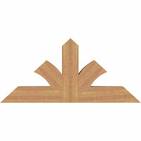 48"W x 22"H x 5 1/2"D x 5 1/2"F, 11/12 Pitch, Richland Smooth Timber Gable Bracket, Western Red Cedar