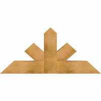 48"W x 22"H x 06"D x 6"F, 11/12 Pitch, Saratoga Rough Sawn Timber Gable Bracket, Western Red Cedar