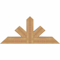 48"W x 22"H x 5 1/2"D x 5 1/2"F, 11/12 Pitch, Saratoga Smooth Timber Gable Bracket, Western Red Cedar