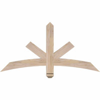 48"W x 24"H x 3 1/2"D x 3 1/2"F, 12/12 Pitch, Alberta Smooth Timber Gable Bracket, Douglas Fir