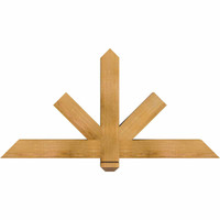 48"W x 24"H x 04"D x 4"F, 12/12 Pitch, Kennewick Rough Sawn Timber Gable Bracket, Western Red Cedar