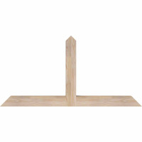 48"W x 24"H x 3 1/2"D x 3 1/2"F, 12/12 Pitch, Portland Smooth Timber Gable Bracket, Douglas Fir