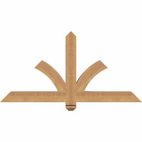 48"W x 24"H x 3 1/2"D x 3 1/2"F, 12/12 Pitch, Redmond Smooth Timber Gable Bracket, Western Red Cedar