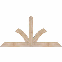 48"W x 24"H x 3 1/2"D x 3 1/2"F, 12/12 Pitch, Richland Smooth Timber Gable Bracket, Douglas Fir