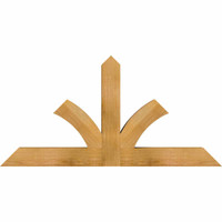 48"W x 24"H x 04"D x 4"F, 12/12 Pitch, Richland Rough Sawn Timber Gable Bracket, Western Red Cedar