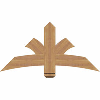 48"W x 24"H x 3 1/2"D x 5 1/2"F, 12/12 Pitch, Davenport Smooth Timber Gable Bracket, Western Red Cedar