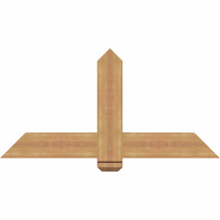 48"W x 24"H x 3 1/2"D x 5 1/2"F, 12/12 Pitch, Eugene Smooth Timber Gable Bracket, Western Red Cedar