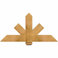 48"W x 24"H x 3 1/2"D x 5 1/2"F, 12/12 Pitch, Kennewick Smooth Timber Gable Bracket, Western Red Cedar
