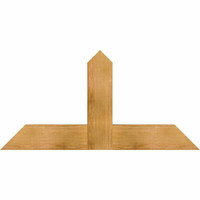 48"W x 24"H x 04"D x 6"F, 12/12 Pitch, Portland Rough Sawn Timber Gable Bracket, Western Red Cedar