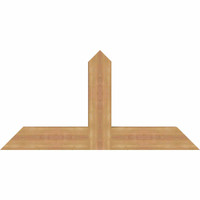 48"W x 24"H x 3 1/2"D x 5 1/2"F, 12/12 Pitch, Portland Smooth Timber Gable Bracket, Western Red Cedar