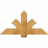 48"W x 24"H x 04"D x 6"F, 12/12 Pitch, Redmond Rough Sawn Timber Gable Bracket, Western Red Cedar