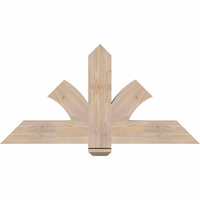 48"W x 24"H x 3 1/2"D x 5 1/2"F, 12/12 Pitch, Redmond Smooth Timber Gable Bracket, Douglas Fir