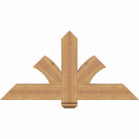 48"W x 24"H x 3 1/2"D x 5 1/2"F, 12/12 Pitch, Redmond Smooth Timber Gable Bracket, Western Red Cedar