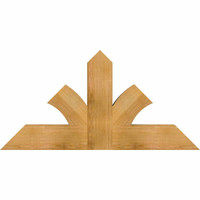 48"W x 24"H x 04"D x 6"F, 12/12 Pitch, Richland Rough Sawn Timber Gable Bracket, Western Red Cedar
