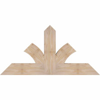 48"W x 24"H x 3 1/2"D x 5 1/2"F, 12/12 Pitch, Richland Smooth Timber Gable Bracket, Douglas Fir