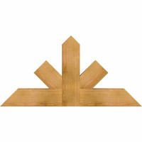 48"W x 24"H x 04"D x 6"F, 12/12 Pitch, Saratoga Rough Sawn Timber Gable Bracket, Western Red Cedar