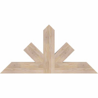 48"W x 24"H x 3 1/2"D x 5 1/2"F, 12/12 Pitch, Saratoga Smooth Timber Gable Bracket, Douglas Fir