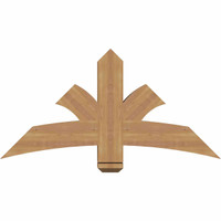 48"W x 24"H x 5 1/2"D x 5 1/2"F, 12/12 Pitch, Davenport Smooth Timber Gable Bracket, Western Red Cedar