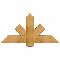 48"W x 24"H x 06"D x 6"F, 12/12 Pitch, Kennewick Rough Sawn Timber Gable Bracket, Western Red Cedar