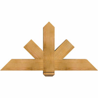 48"W x 24"H x 5 1/2"D x 5 1/2"F, 12/12 Pitch, Kennewick Smooth Timber Gable Bracket, Western Red Cedar