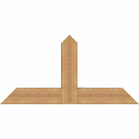 48"W x 24"H x 5 1/2"D x 5 1/2"F, 12/12 Pitch, Portland Smooth Timber Gable Bracket, Western Red Cedar