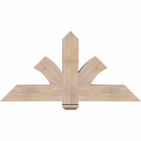48"W x 24"H x 5 1/2"D x 5 1/2"F, 12/12 Pitch, Redmond Smooth Timber Gable Bracket, Douglas Fir