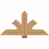 48"W x 24"H x 5 1/2"D x 5 1/2"F, 12/12 Pitch, Redmond Smooth Timber Gable Bracket, Western Red Cedar