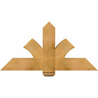 48"W x 24"H x 06"D x 6"F, 12/12 Pitch, Redmond Rough Sawn Timber Gable Bracket, Western Red Cedar
