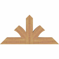 48"W x 24"H x 5 1/2"D x 5 1/2"F, 12/12 Pitch, Richland Smooth Timber Gable Bracket, Western Red Cedar