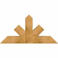 48"W x 24"H x 06"D x 6"F, 12/12 Pitch, Saratoga Rough Sawn Timber Gable Bracket, Western Red Cedar