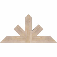 48"W x 24"H x 5 1/2"D x 5 1/2"F, 12/12 Pitch, Saratoga Smooth Timber Gable Bracket, Douglas Fir