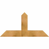 48"W x 24"H x 06"D x 6"F, 12/12 Pitch, Portland Rough Sawn Timber Gable Bracket, Western Red Cedar