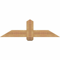 48"W x 14"H x 5 1/2"D x 5 1/2"F, 07/12 Pitch, Eugene Smooth Timber Gable Bracket, Western Red Cedar