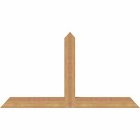 48"W x 26"H x 3 1/2"D x 3 1/2"F, 13/12 Pitch, Portland Smooth Timber Gable Bracket, Western Red Cedar