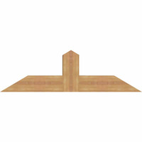 48"W x 14"H x 5 1/2"D x 5 1/2"F, 07/12 Pitch, Portland Smooth Timber Gable Bracket, Western Red Cedar