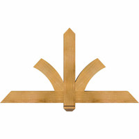 48"W x 26"H x 04"D x 4"F, 13/12 Pitch, Redmond Rough Sawn Timber Gable Bracket, Western Red Cedar