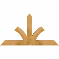 48"W x 26"H x 04"D x 4"F, 13/12 Pitch, Richland Rough Sawn Timber Gable Bracket, Western Red Cedar
