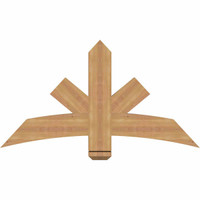 48"W x 26"H x 3 1/2"D x 5 1/2"F, 13/12 Pitch, Alberta Smooth Timber Gable Bracket, Western Red Cedar