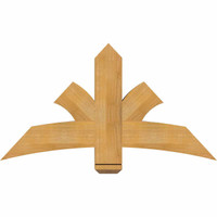 48"W x 26"H x 04"D x 6"F, 13/12 Pitch, Davenport Rough Sawn Timber Gable Bracket, Western Red Cedar